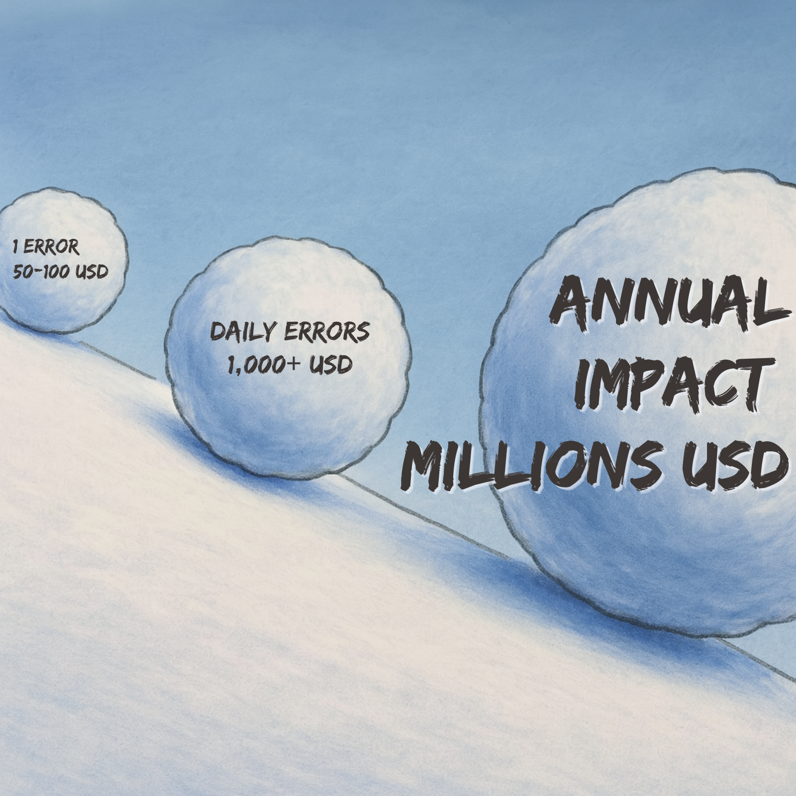 The Snowball Effect of Errors in Warehouse Operations