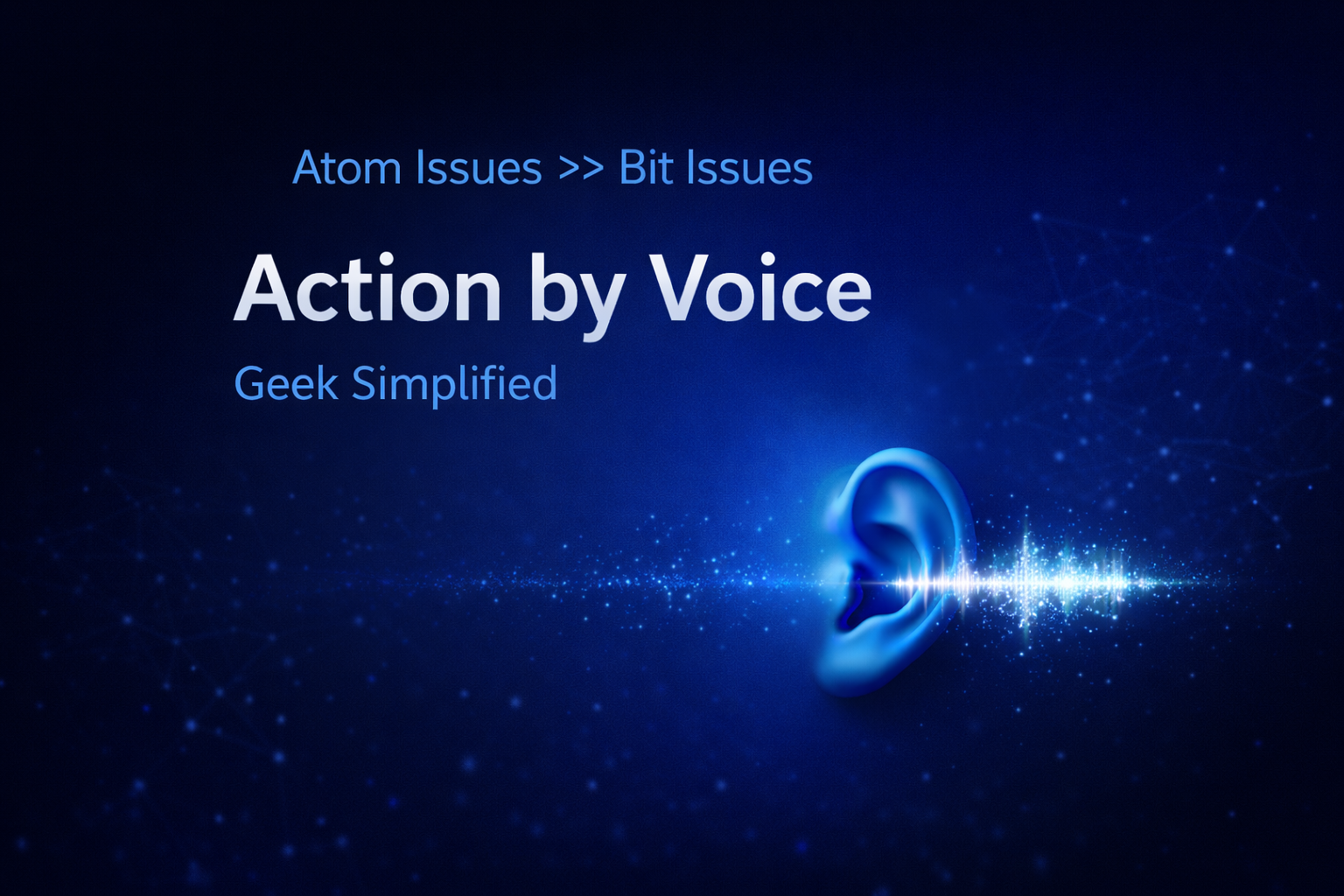 Action by Voice concept showing voice-driven warehouse operations powered by ultra-low-power IoT and physical AI for logistics automation.