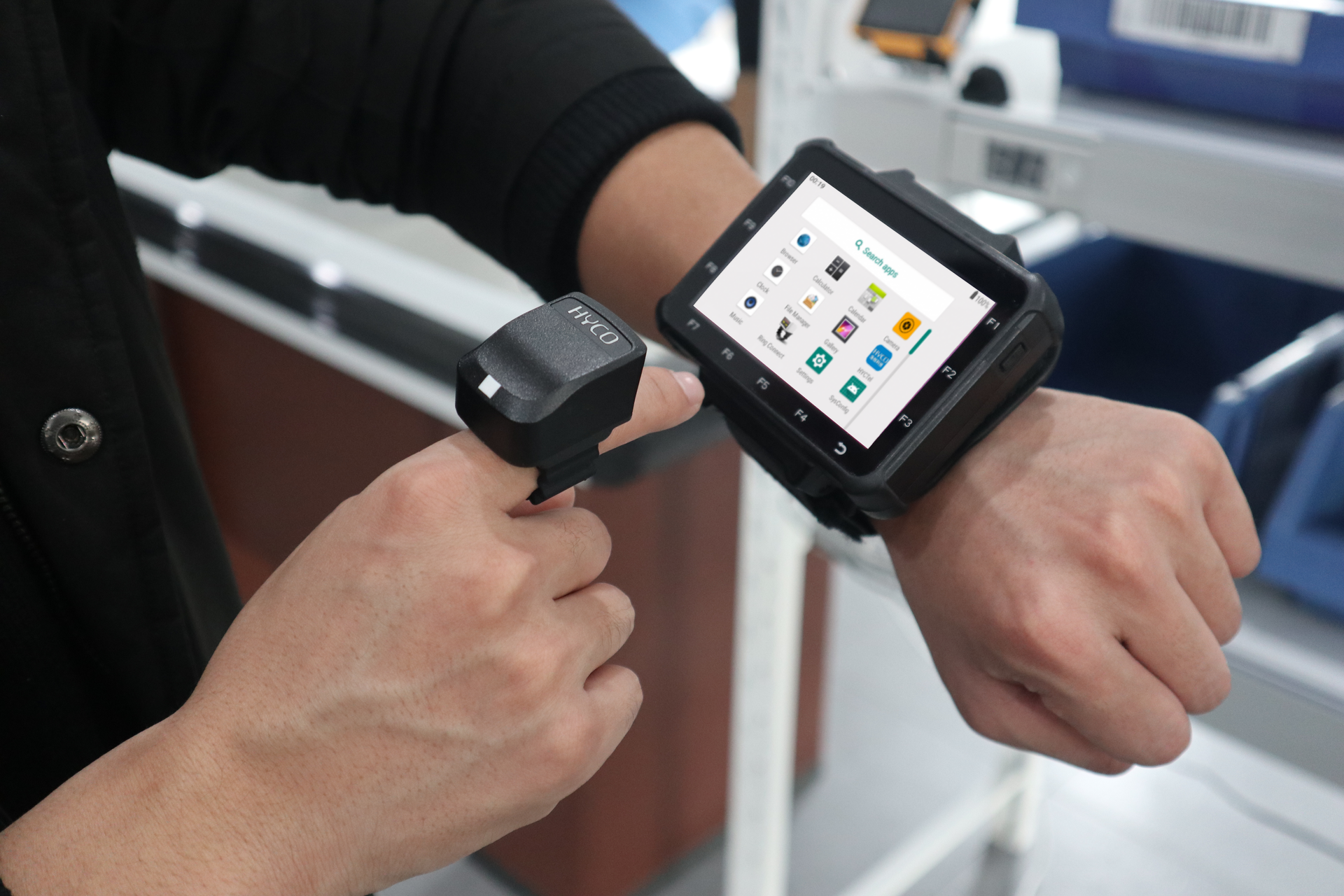 Lotwork wearable computer with ring scanner for hands-free warehouse operations and real-time data access