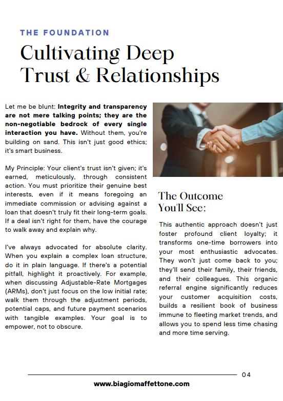 Cultivating Deep Trust & Relationships