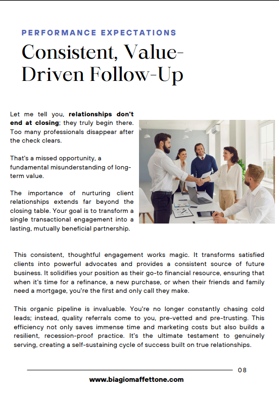 Consistent, Value-Driven Follow-Up