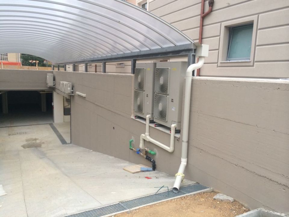 Copertura e pompa di calore