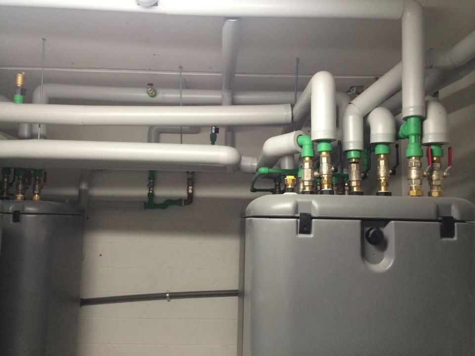 Dettaglio pompa di calore