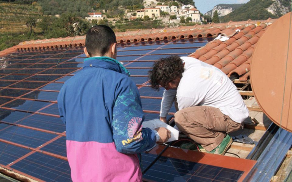 Installazione di moduli solari