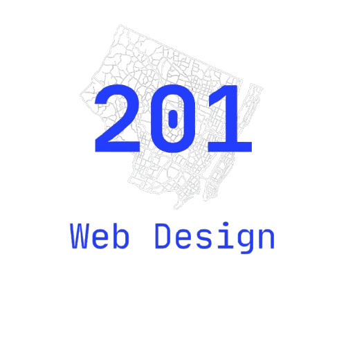 201 Web Design Logo. Blue text "201 web design" over a map of Bergen County, NJ.