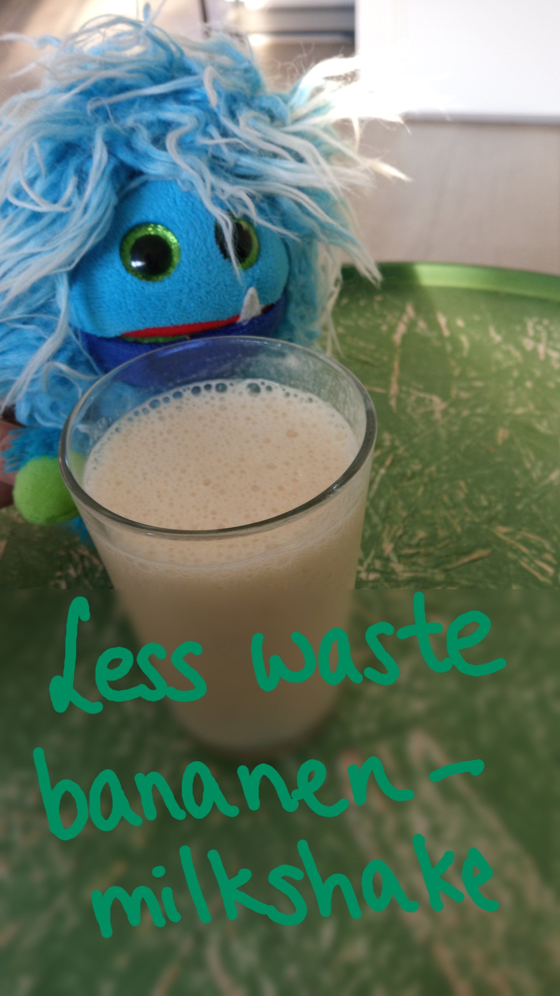 Less waste bananenmilkshake
