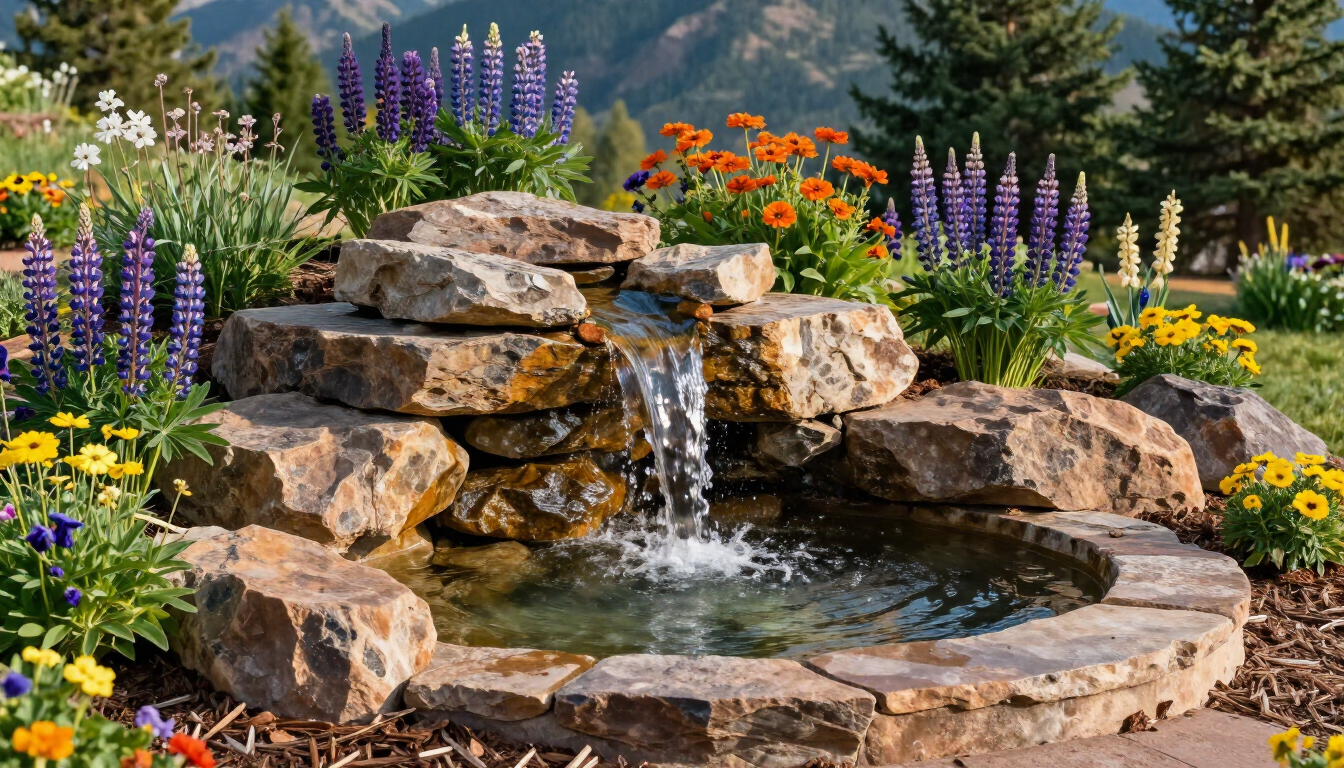 Modern Landscape Design with Water Feature