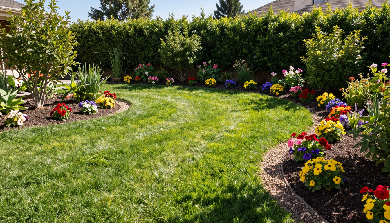 Professional yard cleanup service in Western Colorado landscape