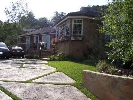 House with nice patterned stone path — Chatsworth, CA — AC Horticultural Management, Inc.