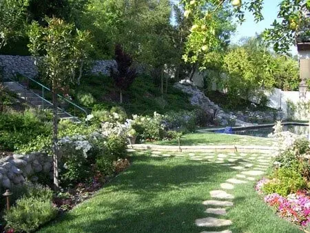 Nice garden with stone walkway — Chatsworth, CA — AC Horticultural Management, Inc.