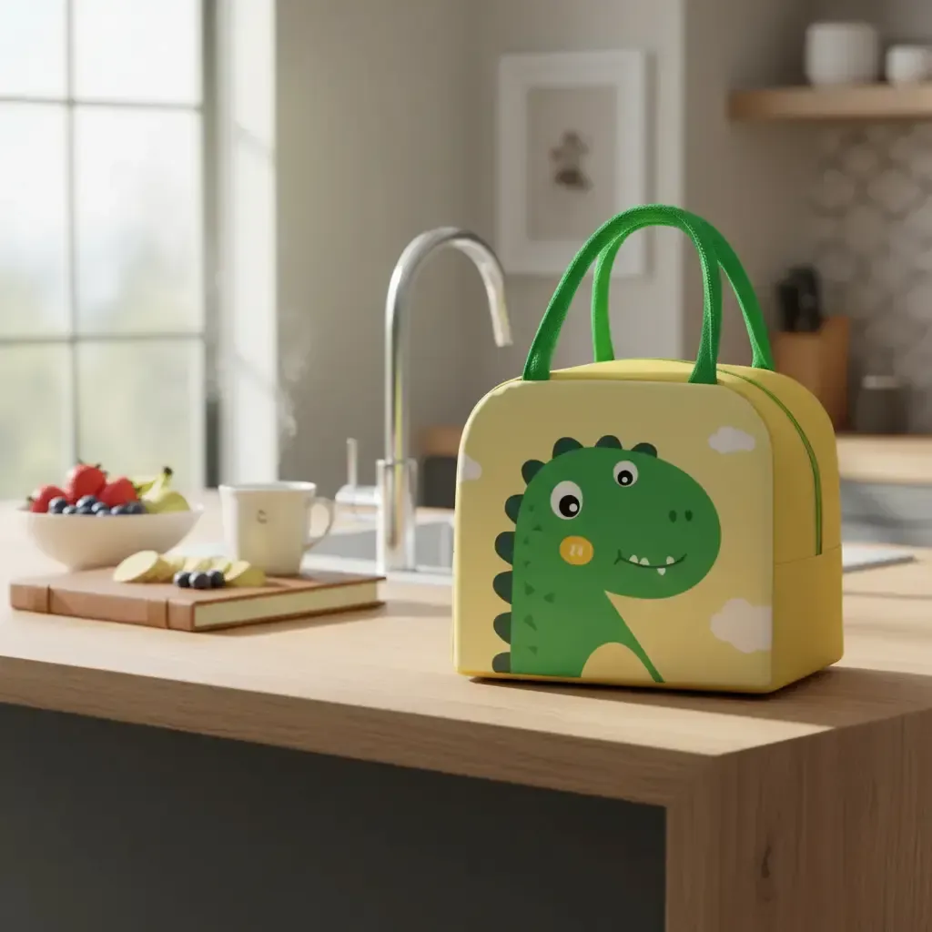 Lunchera infantil dinosaurio para vianda escolar