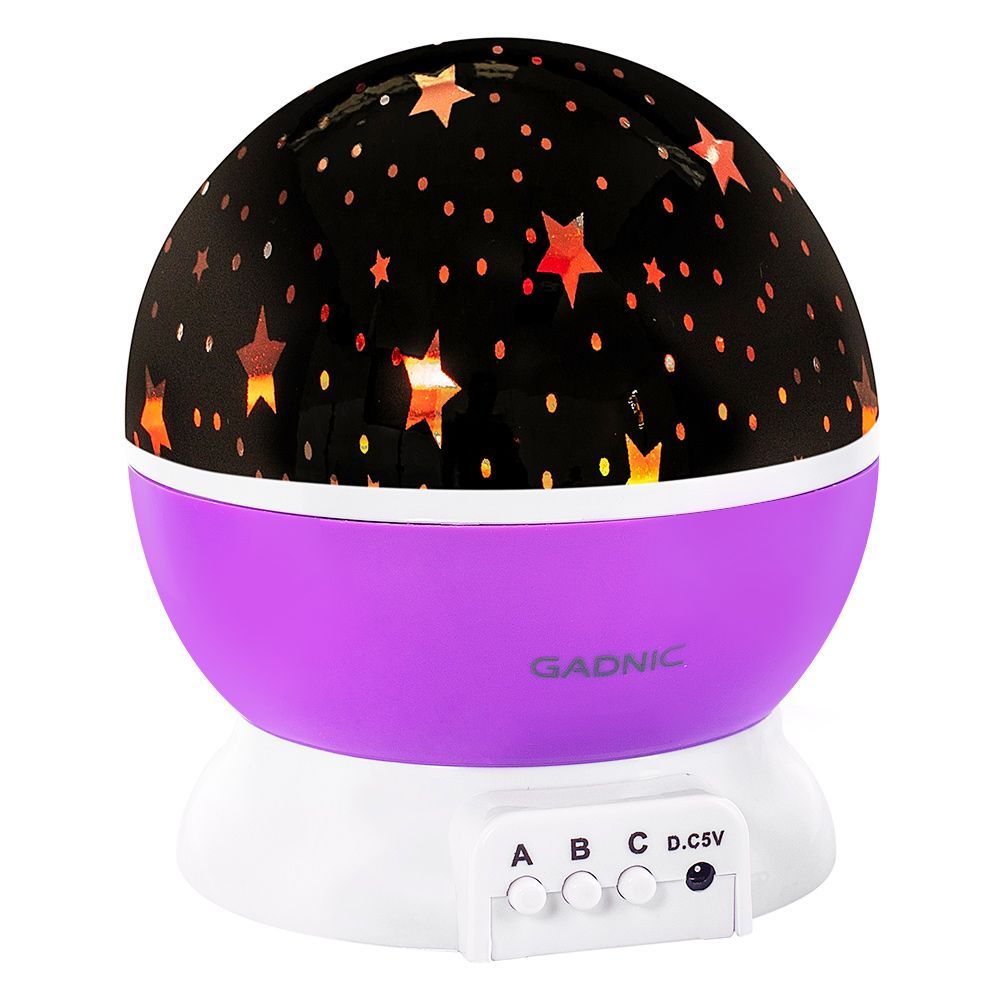 Velador de estrellas proyector Led Giratorio Purpura