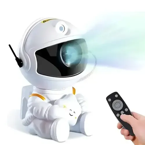 Proyector Astronauta Galaxia Lampara 7 Colores Control Remoto LED 5W