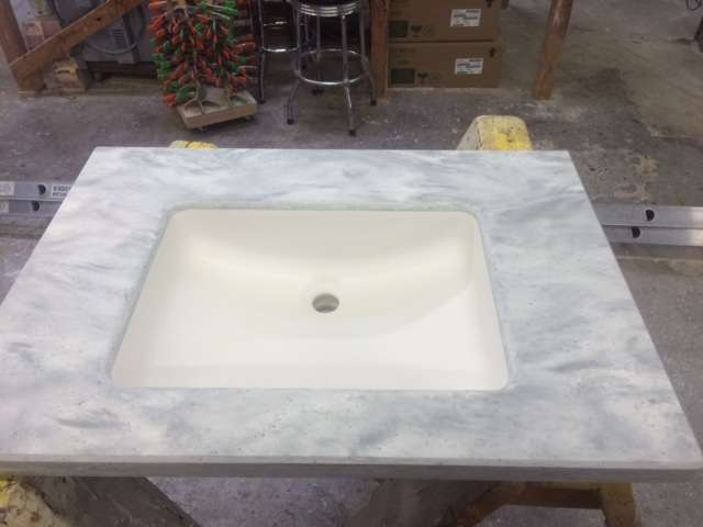 Counter Tops — Hanex Mirca with Square Bowl in Cheltenham, PA