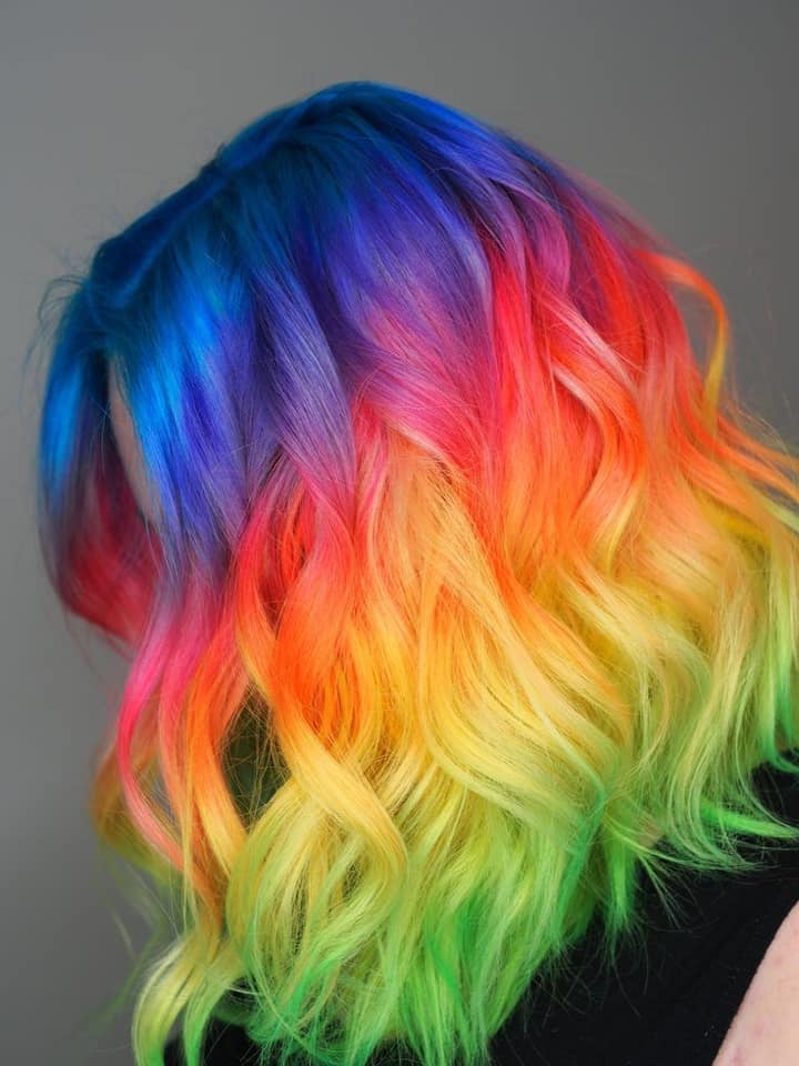 colorazione capelli arcobaleno