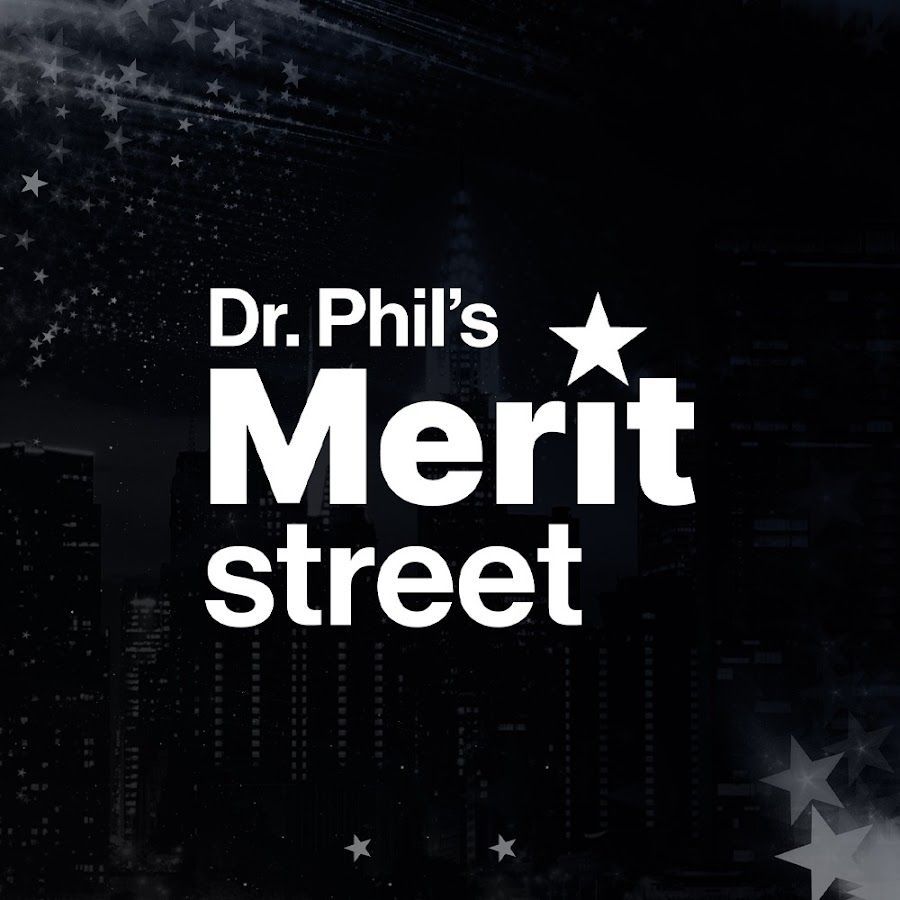 A black and white logo for dr. phil 's merit street