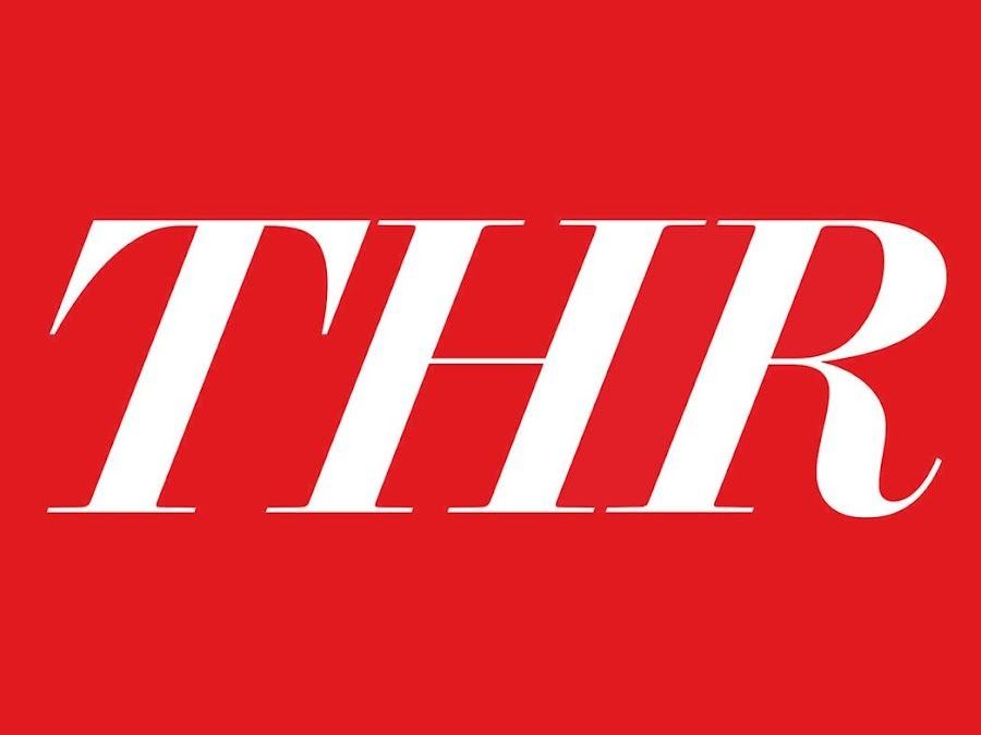 A red background with the word thr in white letters