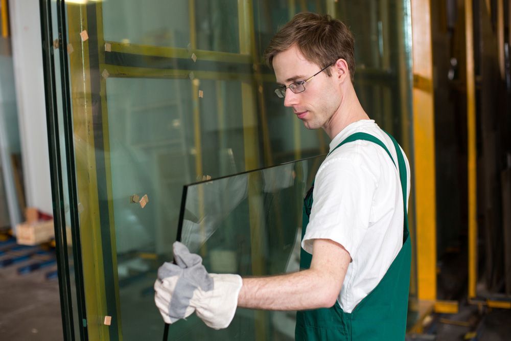 Worker In Glazier's Workshop — Expert Glaziers in Airlie Beach, QLD