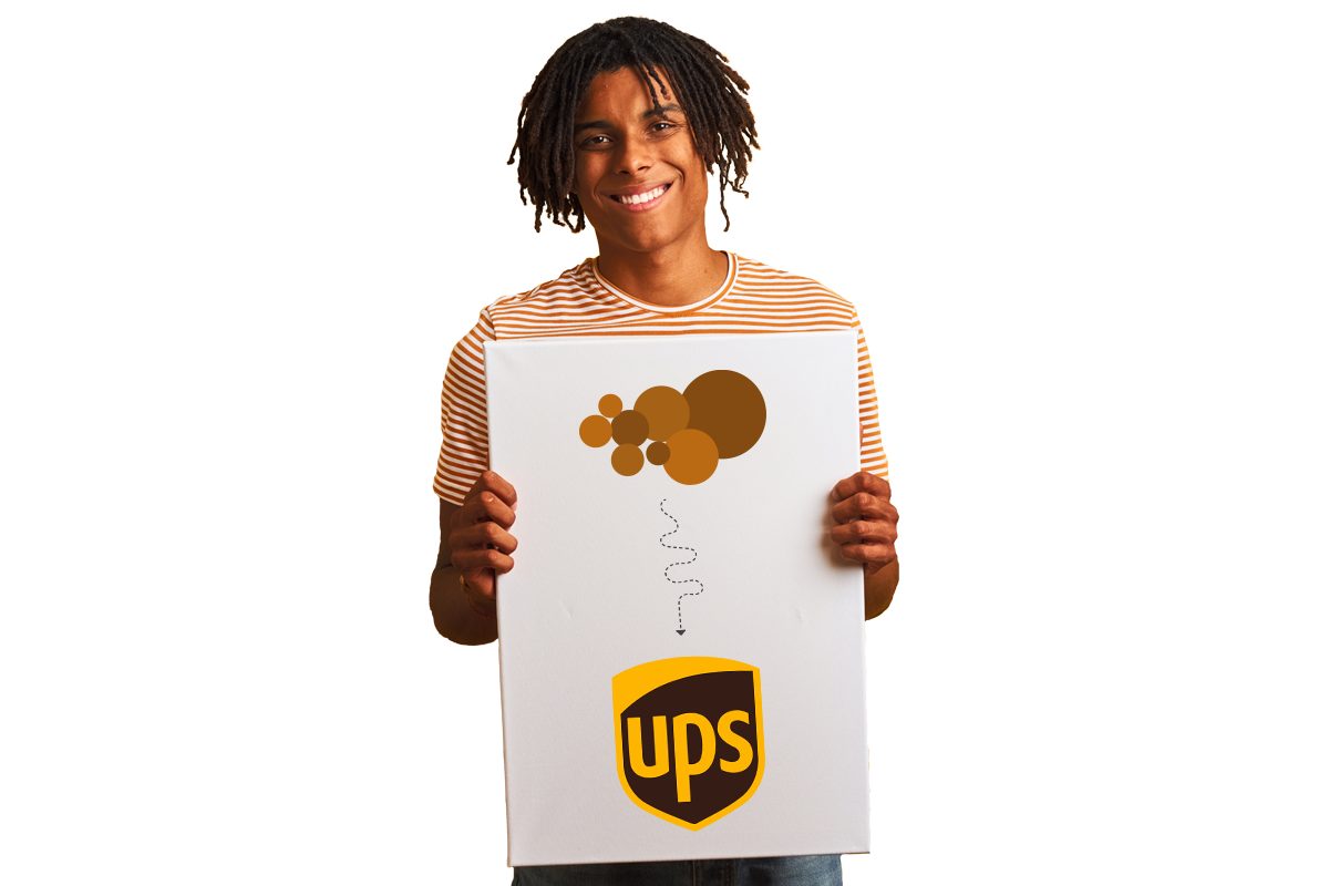 Bruin als hoofdkleur in het UPS logo