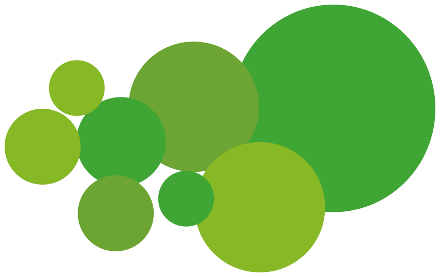 Groene decoratieve vorm