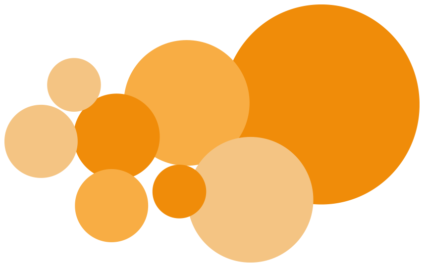 Oranje decoratieve vorm
