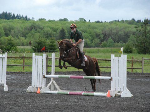Practicing in the Schooling Show — Philomath, OR — Inavale Farm - Stables