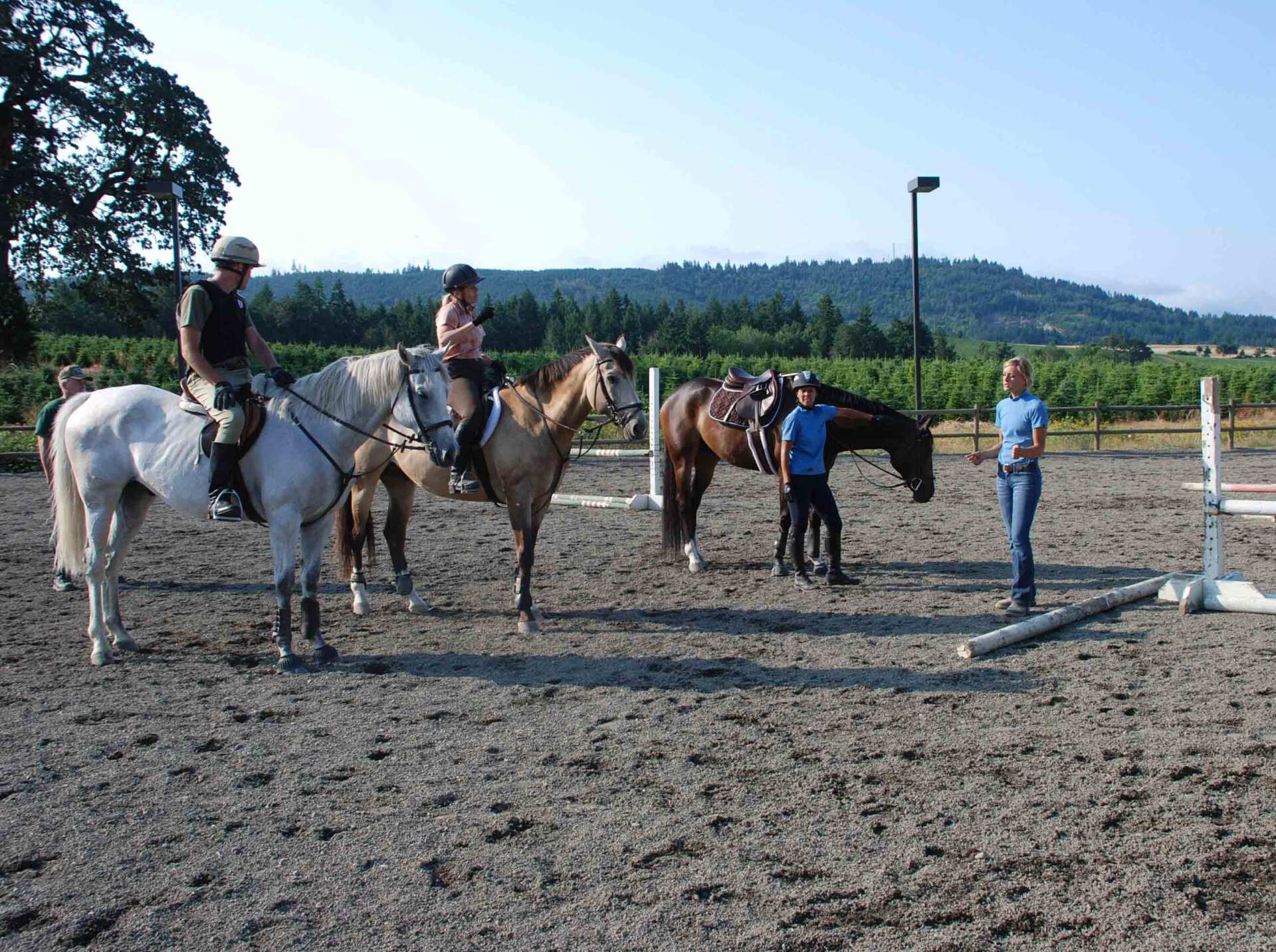 Kelsey Teaching in the Event Camp — Philomath, OR — Inavale Farm - Stables