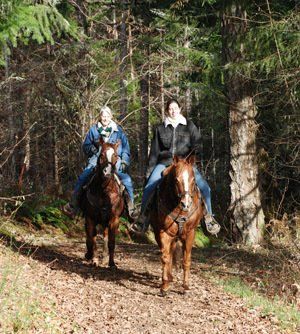 Enjoying the Trails at Farm — Philomath, OR — Inavale Farm - Stables