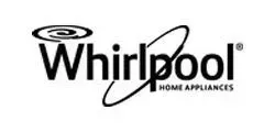 Whirlpool logo with the word "Whirlpool" and the tagline "HOME APPLIANCES".