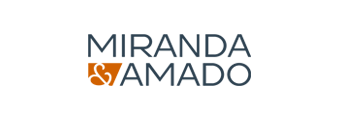 Se muestra un logotipo de Miranda Amado sobre un fondo blanco.