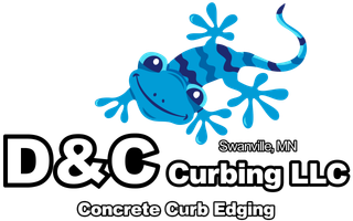 A logo for a company called d & c curbing llc