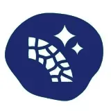 A blue circle with a white icon of a shoe on it.