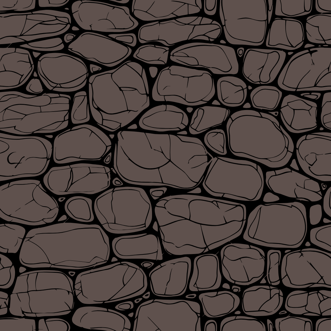 A drawing of a stone wall with a seamless pattern