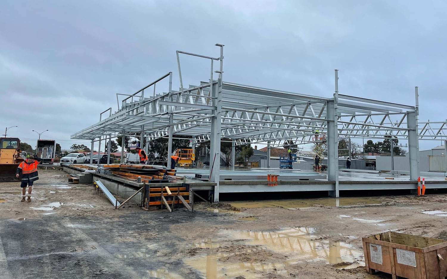 Radius Cranes Horsham, Shed Construction