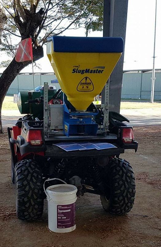Four Wheeler With A Bucket Attached To It — Wetzler Pty Ltd In Marmor QLD