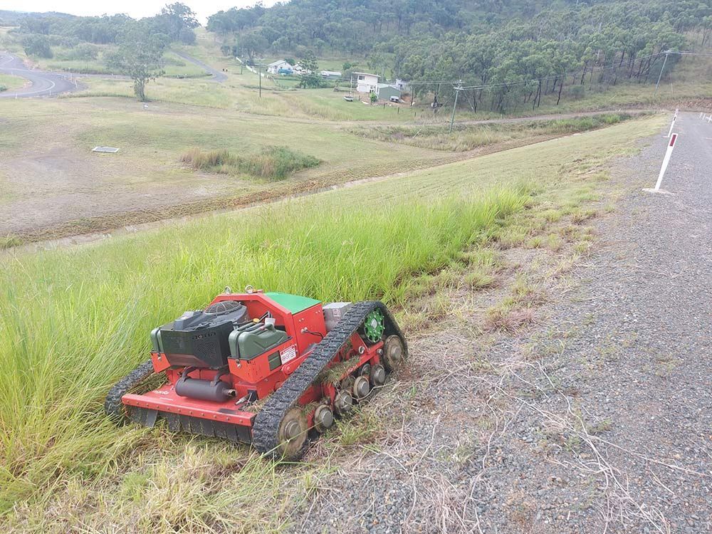 The Agria 9600 Remote Controlled track Mower — Wetzler Pty Ltd In Marmor QLD