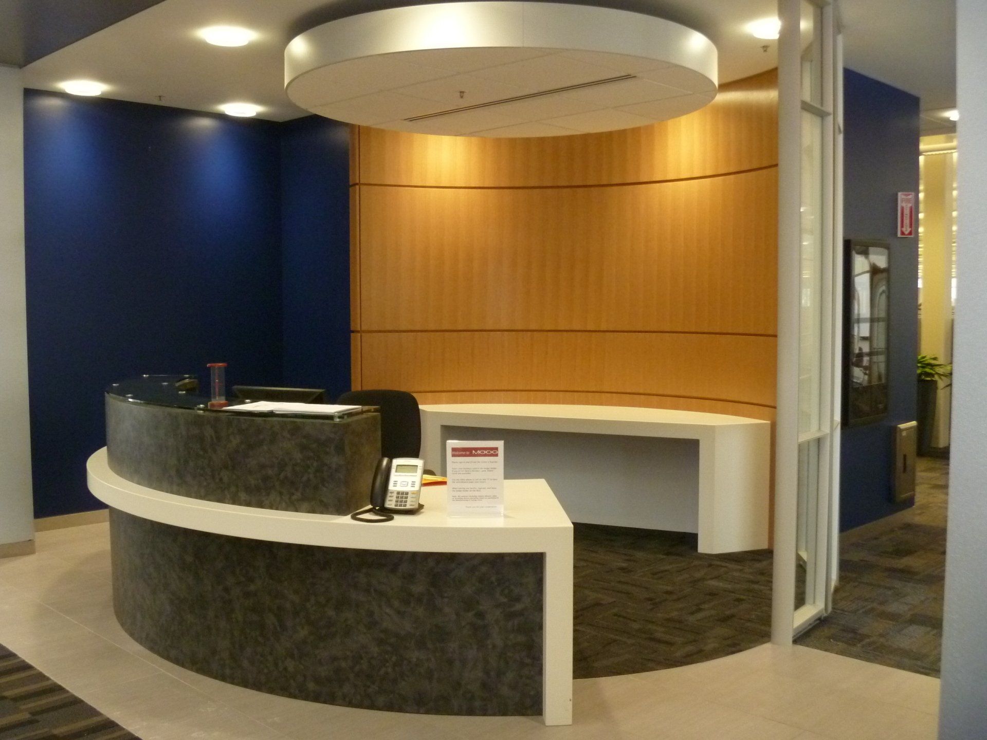 office reception desk