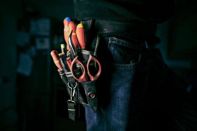 Tools Belt Of An Electrician Worker — Norman, OK — Waters Electric Inc