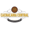 É um logotipo para uma empresa chamada cachacaria central.