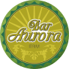 Um círculo amarelo e verde com as palavras bar aurora escritas nele.