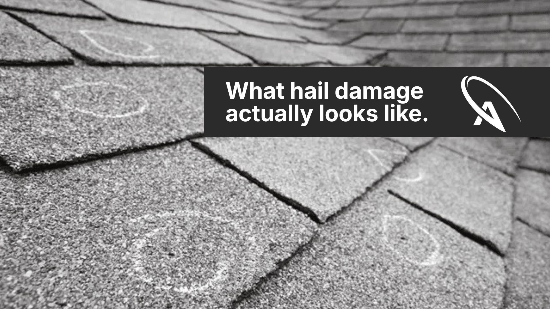 Hail Damage to a Roof After a Storm