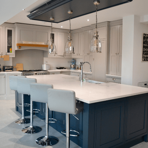 Bespoke furniture by AJ Joinery, including custom wardrobes, home offices, walk-ins, lounges, and home library shelving
