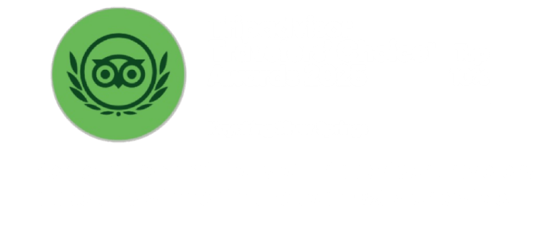 TripAdvisor logo: green circle with owl and wreath.