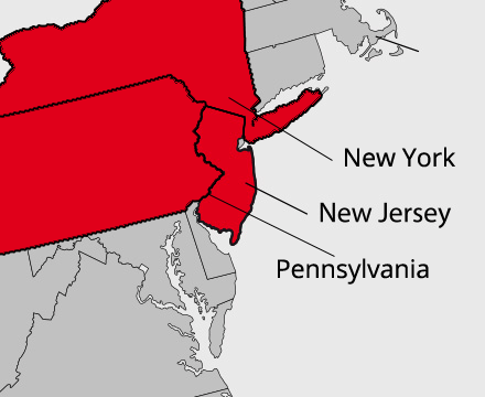 New Jersey — Map in Brick, NJ