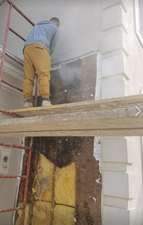 Cement Stucco — Repairing of Wall Crack in Brick, NJ