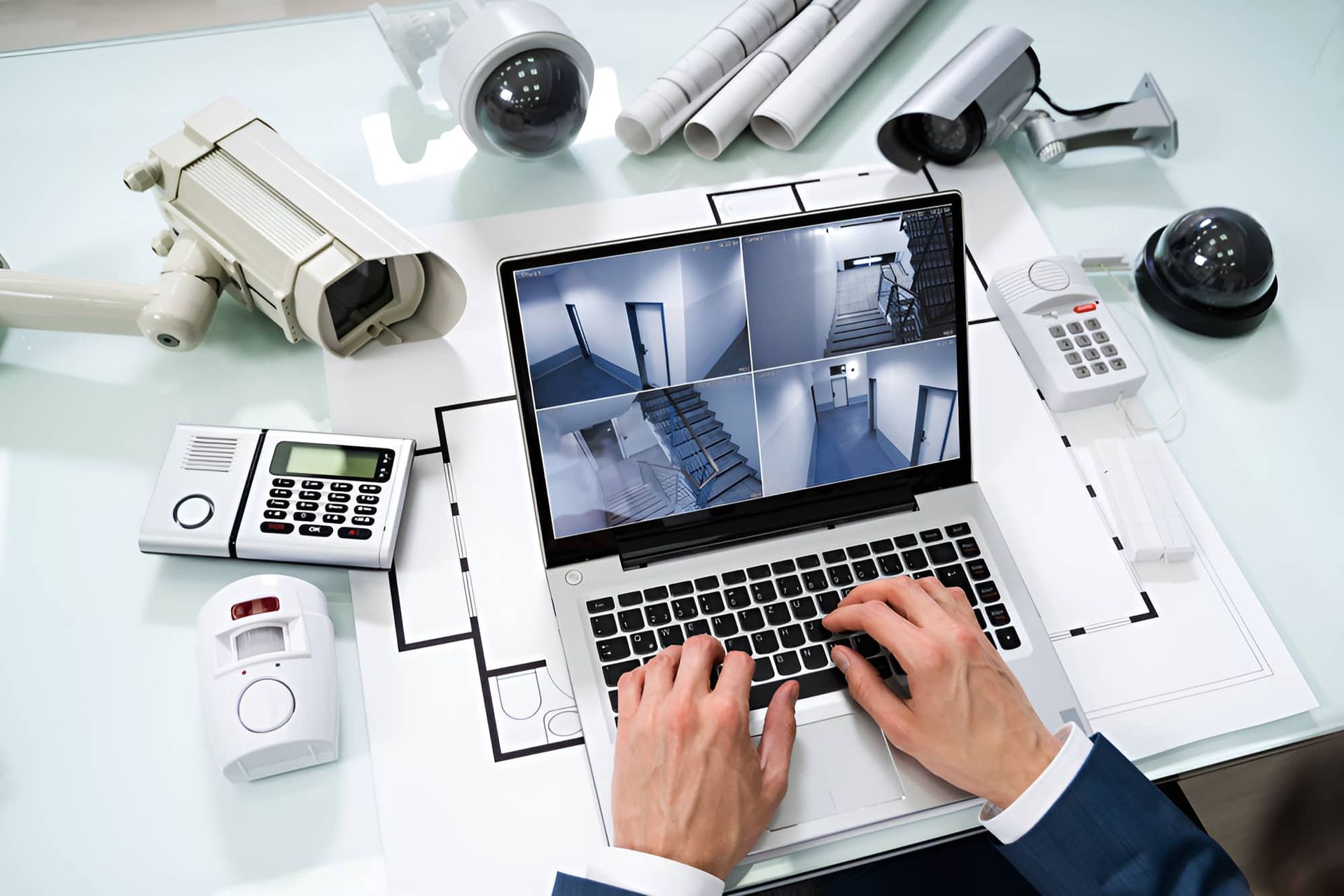 A Man is Typing on a Laptop Computer — CTE Systems In Old Bar, NSW