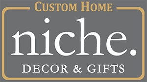The logo for custom home niche decor and gifts