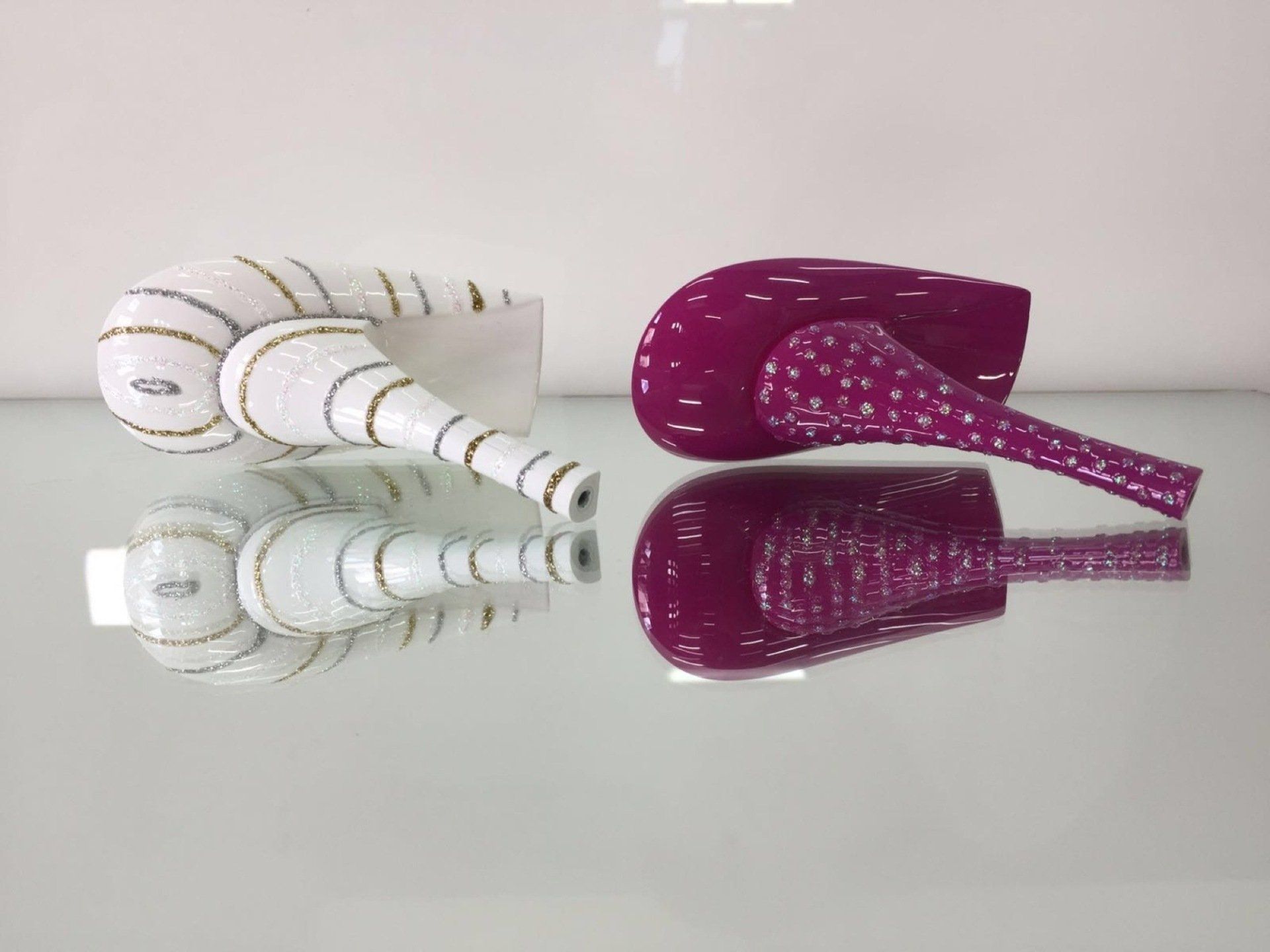 tacchi Pazzaglia dipinti a mano