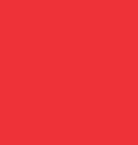 Solid red square on a white background