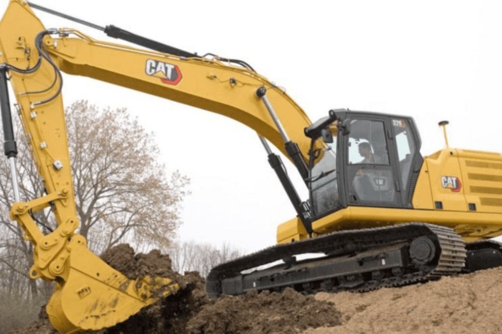 CAT excavator used by Samuel Site Service in DeBary, FL for land clearing and heavy-duty site prep jobs.